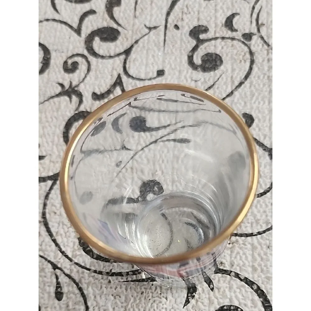 United Kingdom Flag Shot Glass with Gold Rim